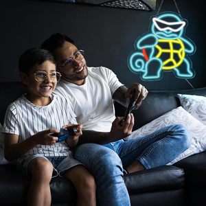 Cuộc sống tuyệt vời nhân vật hoạt hình Neon Túi Quái Vật khu vực trò chơi Logo thanh acrylic cơ thể phòng khách trang trí cảnh quan - Product Image 4