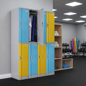 Modern Plastic 9 Doors Gym Locker Cabinet Dormitory <b>Cupboard</b> Cabinet Change Room Locker Storage Cabinet - Product Image 1