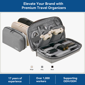 Portable Waterproof Electronic Organizer Small Travel <strong>Cable</strong> Cord Organizer <strong>Bag</strong> for Hard Drives <strong>Cables</strong> Phone USB SD Card - Product Image 1
