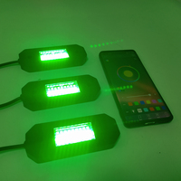 Universal 4Pods Led Rgbw Rocklights 8 Pods Motocicleta Underglow Luces Rgb Rocker Luces Chiassis Coche Luz