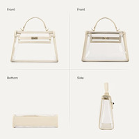 Sac transparent pour événements sportifs, sac à bandoulière en PVC transparent pour femmes avec sangle réglable pour concerts et matchs