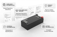 Paket Baterai Lithium LiFePO4 72V 65Ah Kapasitas Tinggi Daya Tahan Lama untuk Kendaraan Listrik, Golf Cart, Kendaraan Utilitas OEM ODM