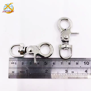 Gancho de presión plateado de 58MM, accesorio para bolsa, ganchos giratorios, llavero, hebilla, bolsos, correa, accesorios de teléfono de Metal, aleación de Zinc <span class=keywords><strong>PDS</strong></span> - Product Image 2