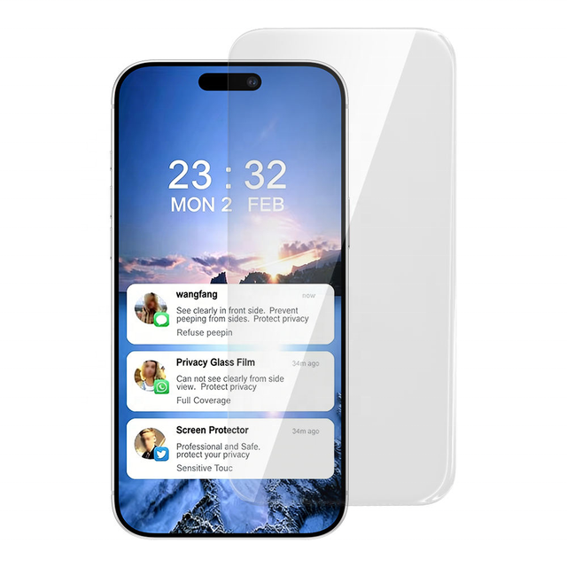 HD Clear Day Clear Tempered Glass Screen Protector for iPhone 18 17 16 15 14 13 12 Pro Max Mobile Protective Film