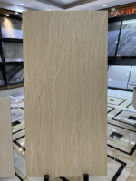 600x1200 Brillant & Mat Extérieur Bâtiment Pierre Look Travertin Façade Porcelaine Murs Carreaux