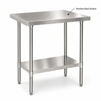 Tables en acier inoxydable 304/201, parfaites pour toutes sortes d'utilisations, comme les barbecues en plein air, les étagères de garage, etc.