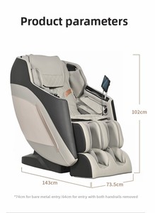 Dual Motor Smart <b>Massage</b> Chair Shiatsu Heating Musical Function Bluetooth USB Rechargeable AI Voice Control for Back Legs <b>Feet</b> - Product Image 2
