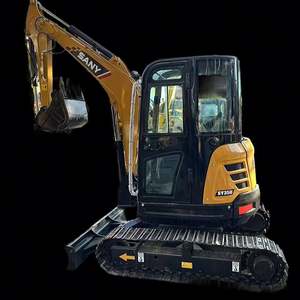 Miniexcavadora Sany Sy35 con pocas horas de trabajo, excavadora de cadenas Sany 35 fabricada en China, precio bajo en oferta en Shanghái - Product Image 1