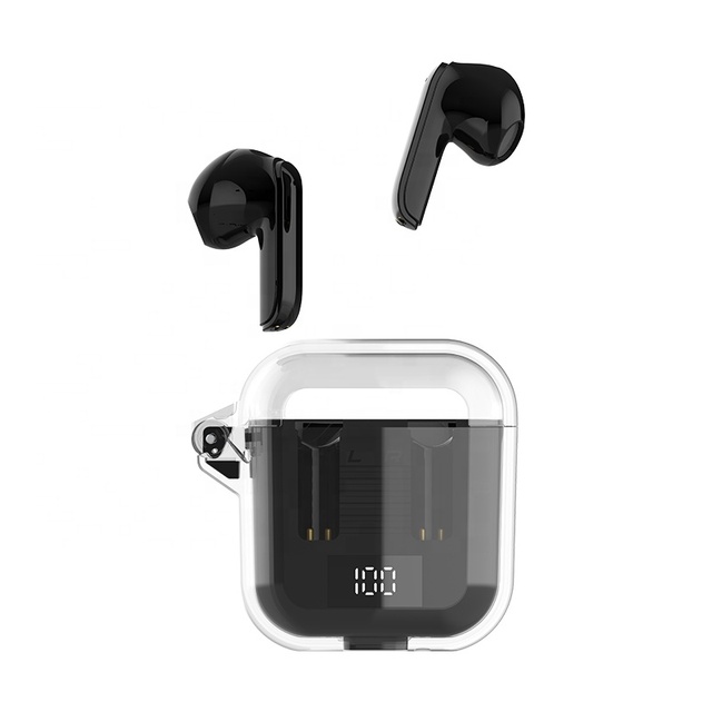 2023 Newest TM90 Wireless Earbuds Tws Earphones 5.3 Handfree 9D Stereo Sports Gaming In-ear Earphones Transparent Power Bank