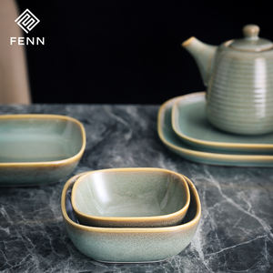 Fenn कारखाने प्रत्यक्ष लक्जरी वर्ग आकार प्रतिक्रिया ग्लेज्ड यूरोपे पोर्सिलेन घर और रसोई के लिए रेस्तरां सिरेमिक कटोरा - Product Image 5