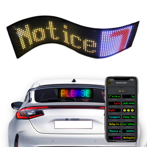 Panneau matriciel LED flexible identification de <span class=keywords><strong>la</strong></span> lumière LED pour automobile Bluetooth affichage roulant intelligent babillard - Product Image 1
