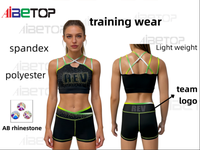 Tenues d'entraînement de cheerleading personnalisées avec design gratuit par sublimation pour filles, ensemble de fitness, haut court pour pom-pom girls