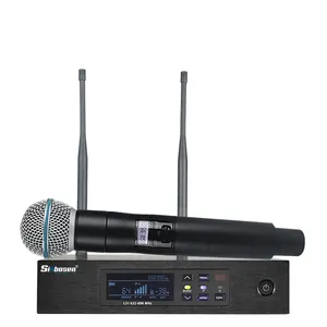 Mikrofon Nirkabel Profesional Mic Wireless Q-D4 Alat Musik Mic Tahap Rekaman Studio Mikrofon