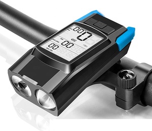 Velocímetro para <span class=keywords><strong>bicicleta</strong></span> <span class=keywords><strong>de</strong></span> montaña y carretera, juego <span class=keywords><strong>de</strong></span> bocina, faro reflector, 2 Led, <span class=keywords><strong>recargable</strong></span>, luz delantera para <span class=keywords><strong>bicicleta</strong></span> - Product Image 1