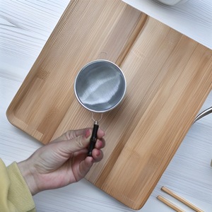 Stainless Steel Tea Strainer 304 Mesh Reusable Bamboo Handle Tea Brewing Filter Net Creative Retro Japanese Style - Product Image 2