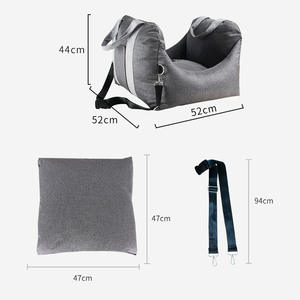 Yueshang, tela sólida ecológica, almohadilla de viaje para mascotas, asiento de coche portátil, nido para las cuatro estaciones, diseño de una pieza, camas para mascotas - Product Image 6