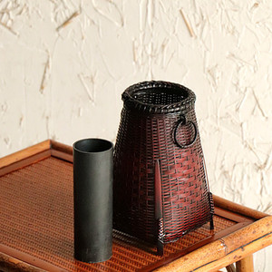 Handmade <b>Bamboo</b> Woven Flower Vase Traditional Style <b>Container</b> For Home Decor - Product Image 2