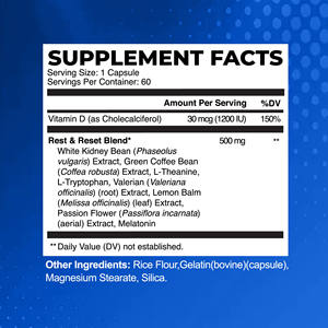 Capsules brûle-graisses nocturnes OEM, formule puissante pour brûler les graisses avec de la vitamine D, favorise une qualité de sommeil réparatrice - Product Image 2