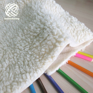 Gots Cotton Hữu Cơ Chứng Nhận 100% Bông Sherpa Vải Sang Trọng Cotton Hữu Cơ Bông Bông Vải Cho Áo Giày Đồ Chơi - Product Image 3