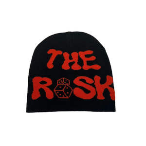 남성과 여성 모두를 위한 맞춤형 로고가 있는 겨울 고품질 멀티 컬러 블록 니트 브림리스 비니 - Product Image 6