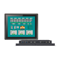 10.1/12.1/15.6/19.1/21.5 Inci LCD One Ter Linux Wins Android Kapasitif Industrial Panel PC Monitor Layar Sentuh