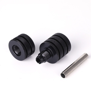Empuñadura de aluminio con bloqueo para máquina de tatuaje, 30mm 35mm, engrosada, negra, accesorios para cartuchos de máquina rotativa - Product Image 5