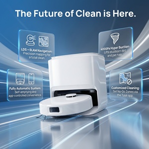 หุ่นยนต์ดูดฝุ่นอัจฉริยะ Smart LiDAR รุ่น GV9 ระบบ Self-Emptying แรงดูด 4000Pa ระบบนำทาง LDS แผนที่อัจฉริยะ ยกผ้าถูพื้นได้ กำหนดโซนห้ามเข้า ควบคุมผ่านแอพ WiFi - Product Image 3