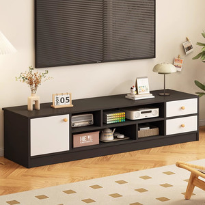 Soporte de <span class=keywords><strong>TV</strong></span> Moderno Extensible de <span class=keywords><strong>Madera</strong></span> para Apartamentos Pequeños, <span class=keywords><strong>Mueble</strong></span> de Almacenamiento con Base, Color <span class=keywords><strong>Madera</strong></span> Natural, Compatible con <span class=keywords><strong>TV</strong></span> de 35-39 Pulgadas - Product Image 3