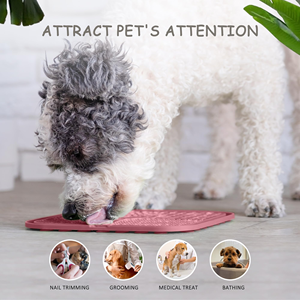 Nouveauté : Tapis à lécher pour chien en silicone avec logo personnalisé, gamelle anti-glouton pour animaux de compagnie, accessoire pour ralentir la consommation des petits animaux - Product Image 5