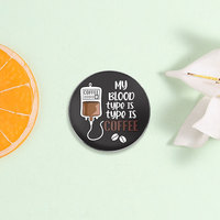 Spedizione Diretta di Badge Rotondi Personalizzati Stampati, Spille Personalizzate con Cartoni Animati, Citazioni Ispiratrici, Figure di Animali e Piante