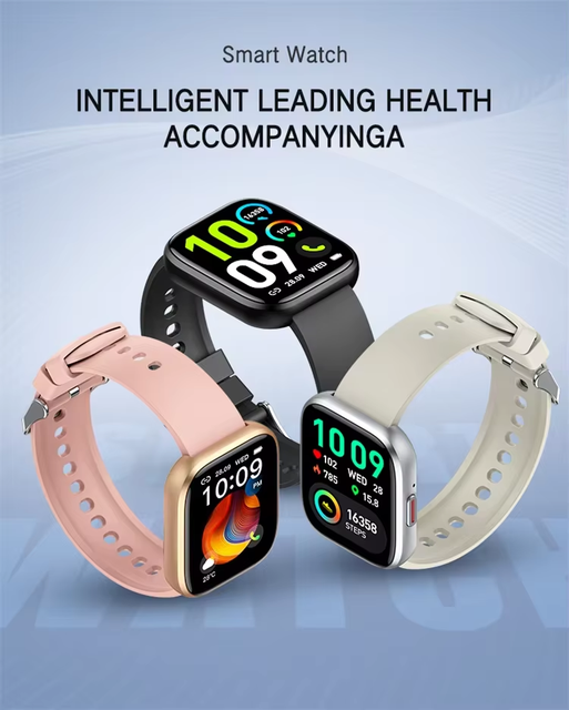 Fashion Smart Fitness Watch Magnetic Charging Sleep & Heart Rate Monitor Fitness Tracker IPX8 Waterproof up 7 Days Battery Life