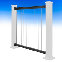 Système de garde-corps vertical en câble métallique moderne en acier inoxydable HIMOWAY pour escaliers, balcons et utilisation extérieure