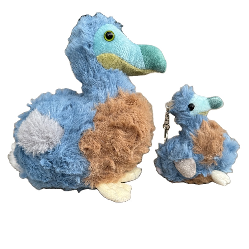 Lovely Blue Flamingo Peluches Gift Dodo Bird Plush Stuffed Animal Toys Bird Dodo Pendant Keychain