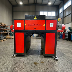 Broyeur de déchets à double arbre le plus vendu, semi-automatique électrique, 1000 kg/h, pour la transformation de la viande et le recyclage des déchets - Product Image 1