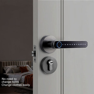 Serrure Intelligente à Mortaise Sinovo Tuya BLE 5072 pour Maison et Appartement, Serrure de Porte Numérique sans Clé Biométrique avec Kit de Télécommande et Passerelle - Product Image 2
