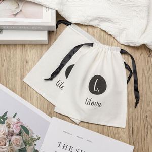 Custom Cotton Jewelry Gift <b>Pouch</b> <b>Drawstring</b> Watch <b>Pouch</b> Soft <b>Pouch</b> Packaging Cotton Bags - Product Image 5
