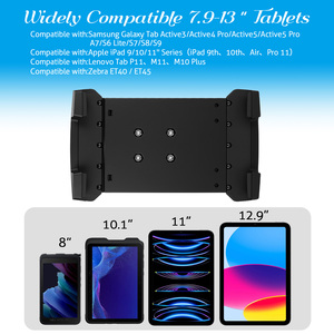 Support de tablette robuste en aluminium Velpaw pour camion et bateau, base à boule de 1,5 pouce, compatible avec iPad et Galaxy Tab Active Pro - Product Image 4
