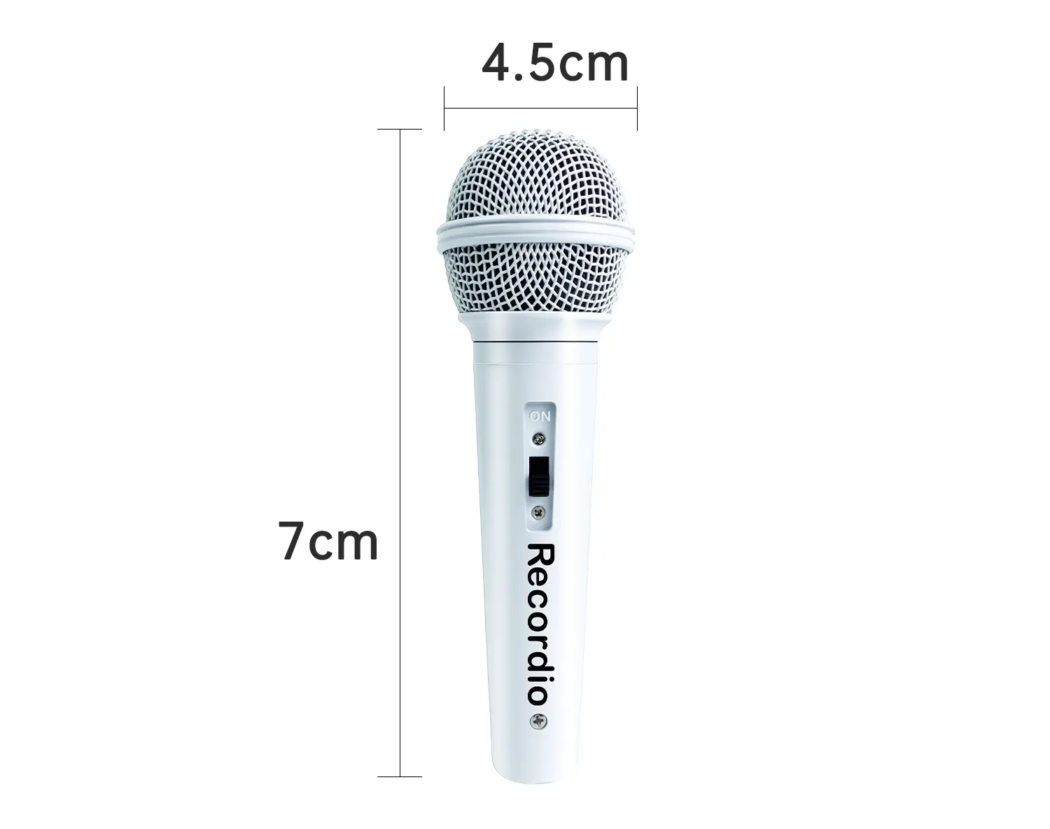 GAM-58W Microfone com fio portátil cardióide dinâmico vocal com interruptor liga/desliga, ideal para alto-falante de karaokê cantando