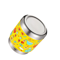 Bocal alimentaire isotherme sous vide en acier inoxydable de 350 ml (12 oz), boîte à lunch, boîte à soupe, anti-fuite, à large ouverture pour l'extérieur