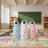 Bouteille d'eau personnalisée pour enfants, bouteille d'eau intelligente avec application de suivi de la consommation d'eau et verrouillage de sécurité par empreinte digitale
