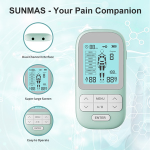 Máquina de Terapia <span class=keywords><strong>TENS</strong></span> de Doble Canal con Pantalla LCD, Unidad de Electroterapia <span class=keywords><strong>TENS</strong></span> con 8 Modos y 20 Niveles de Intensidad para Alivio del Dolor de Cuello, Espalda y Cintura - Product Image 4