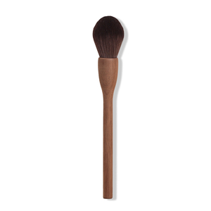 Pinceau de maquillage MEDELL en poils synthétiques de luxe personnalisé en noyer marque privée de peintre en vrac logo personnalisé manche en bois massif - Product Image 6