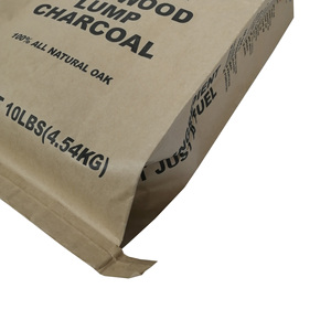 Sac en papier multi-couches pour charbon de bois 25 kg, avec logo imprimé, pour le stockage de carburant en vrac et l'emballage destiné à l'exportation internationale - Product Image 5