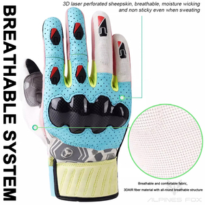 ถุงมือขี่มอเตอร์ไซค์สำหรับผู้ชายถุงมือขี่มอเตอร์ไซค์แบบทัชสกรีนได้ถุงมือขี่จักรยานเสือภูเขาระบายอากาศได้ดี - Product Image 3