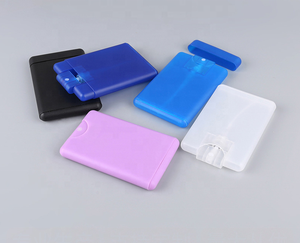 Instock White Transparent 20ml <b>Plastic</b> <b>Spray</b> <b>Bottle</b> 20 ml Credit Card Flat <b>Spray</b> Perfume <b>Bottle</b> - Product Image 2