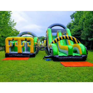 Corsa ad ostacoli gonfiabile gonfiabile su misura del parco a tema gonfiabile dei buttafuori all'aperto della corsa ad ostacoli di divertimento - Product Image 2