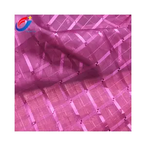 Shaoxing Textile100 % 100 Polyester kontrol tasarım vual kumaş perde