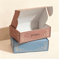 Boîte d'expédition en carton ondulé personnalisée avec fermeture auto-adhésive
