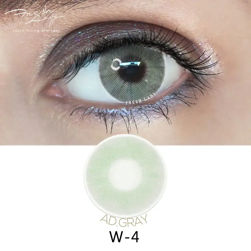 wholesale Freshlady plano private label TAN uv eye lenses color contact lens