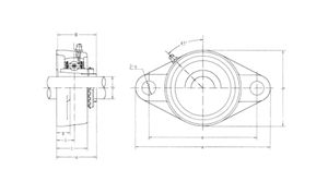 Roulement à semelle à bride 35x155x30.5mm F-232812-0200 - Product Image 4